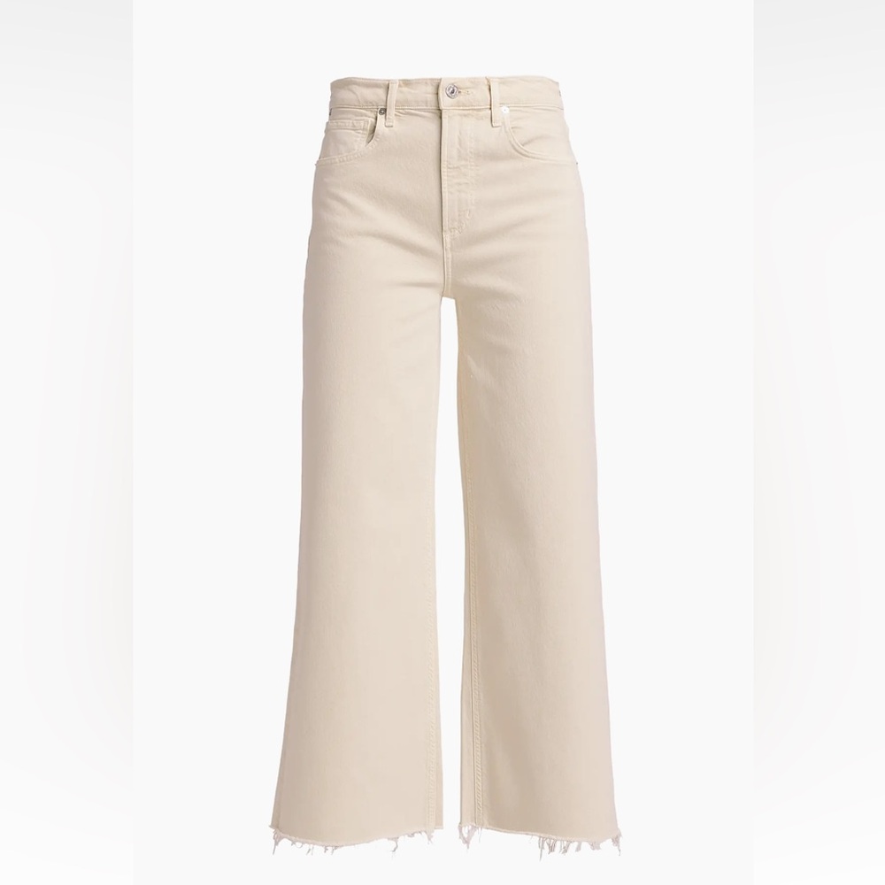 Citizens Of Humanity Lyra wide leg crop Cream Jeans size 25